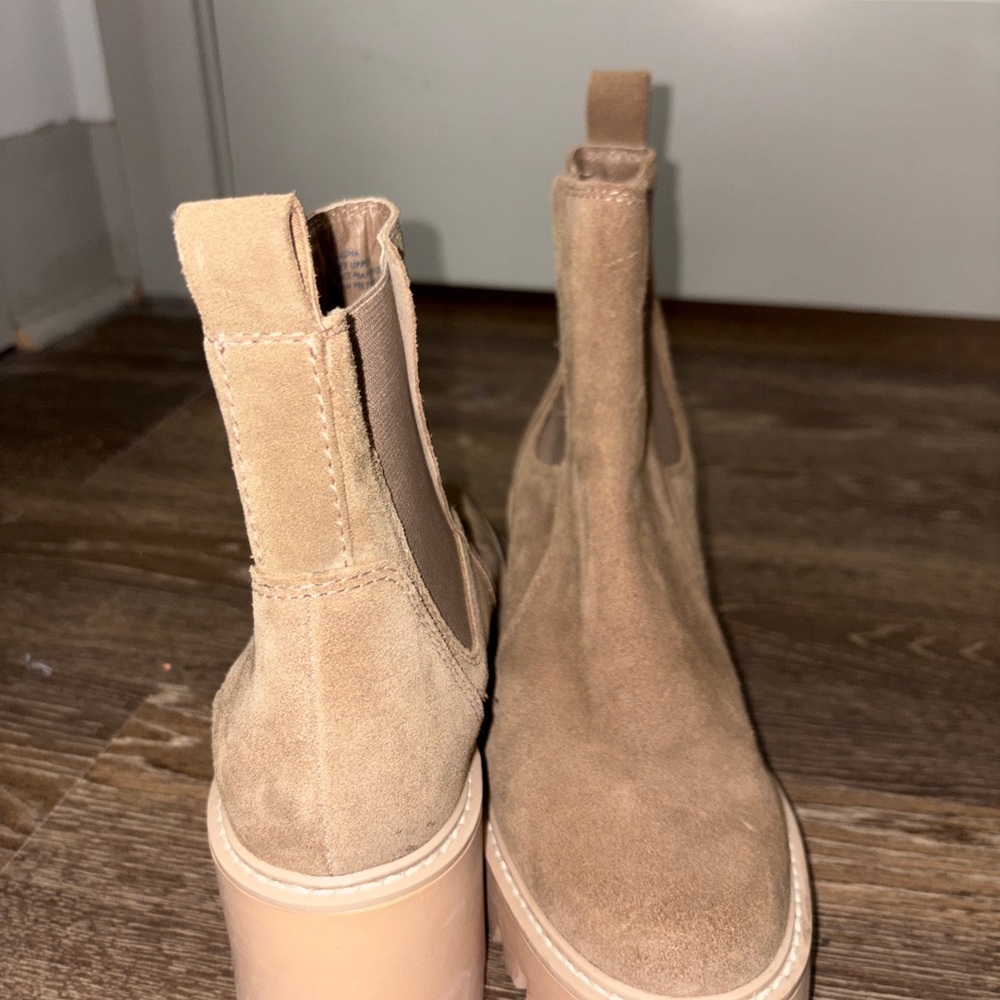 Dolce Vita Tan Suede Ankle Boots